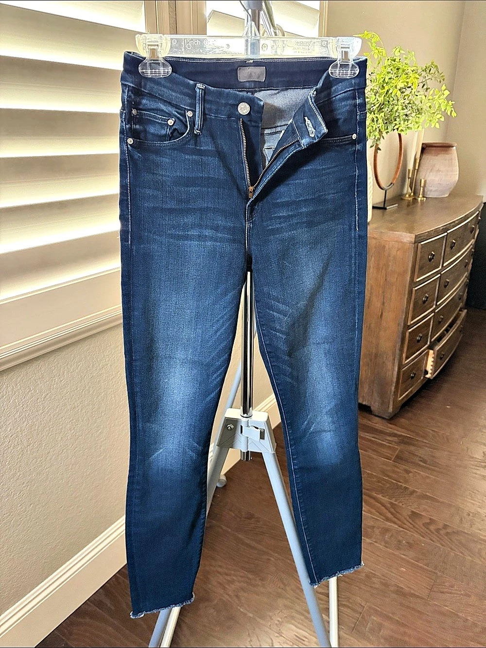 Mother The Looker Skinny Jeans Blue Waist 25